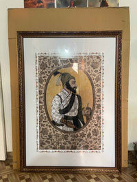 Royal Collection Shree Chatrapati Shivaji Maharaj Wall Frame | Museum Quality - Bharatvarsh Arts--Wall Poster Sets - Buy Indian Spiritual, Mythology, Gods, Warrior Wall Art - For Living Room, Decor