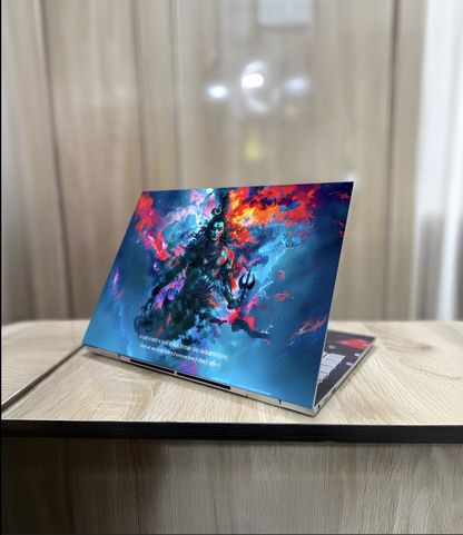 The Bholenath 'शिवोऽहम् शिवोऽहम्' Laptop Skin |  Premium Glossy - Bharatvarsh Arts--Wall Poster Sets - Buy Indian Spiritual, Mythology, Gods, Warrior Wall Art - For Living Room, Decor