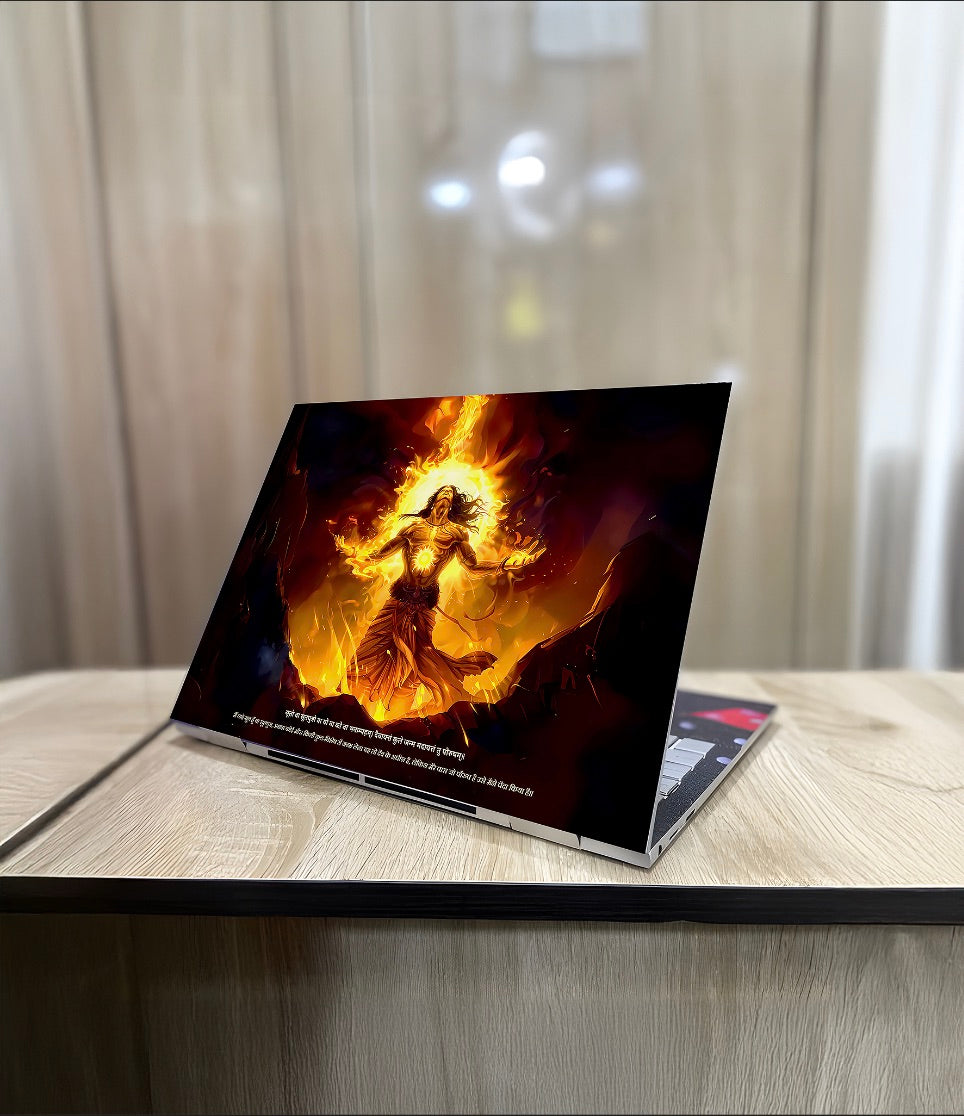 The "सूर्यपुत्र" Suryaputra Karna Laptop Skins | Mahabharat Skins  | 14 Inch Laptop - Premium Glossy