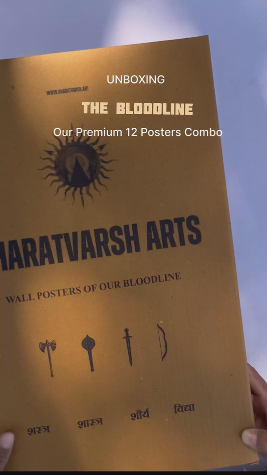 The 'BLOODLINE' 12 Premium Posters Combo + Free Wall Friendly Glue Dots + 2 Surprise Sticker