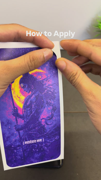The "महादेवाय नमः" Shivji Mobile Skin | Premium UV Print | Matte Finish
