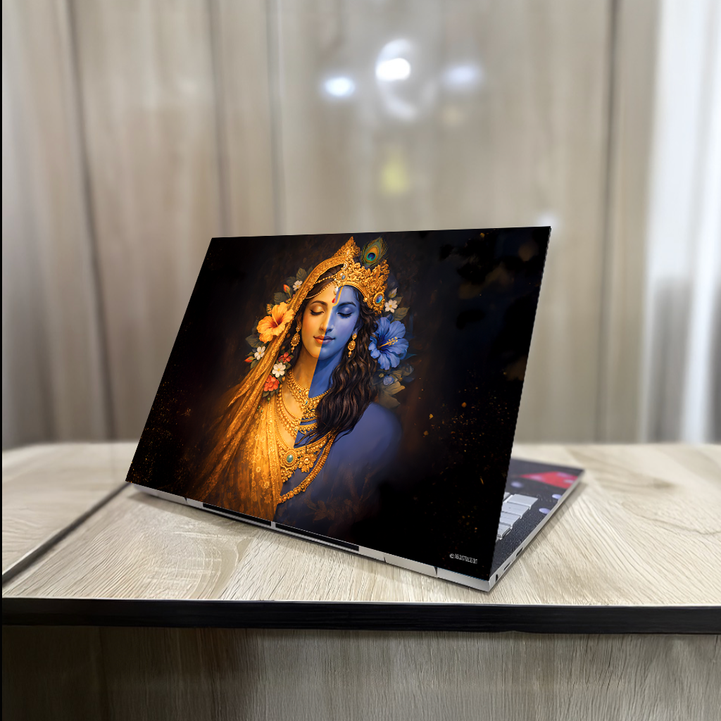 The Radha Krishna Laptop Skin |  Premium UV Print | Matte Finish