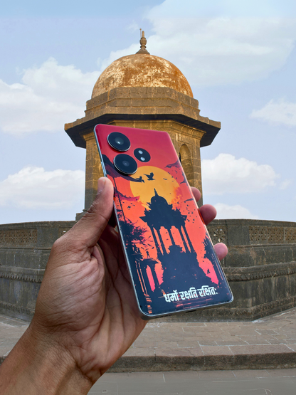 The 'धर्मो रक्षति रक्षितः' Original Bharatvarsh Arts Mobile Skin | Premium Matte