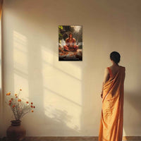 The 'अहमेव क्रान्तिः' Hanuman Meditation Poster | 8K | Premium Glossy - Bharatvarsh Arts--Wall Poster Sets - Buy Indian Spiritual, Mythology, Gods, Warrior Wall Art - For Living Room, Decor