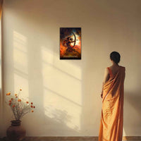 The "ब्रह्मास्त्रधारी" Arjuna Poster | 8K | Premium Glossy - Bharatvarsh Arts--Wall Poster Sets - Buy Indian Spiritual, Mythology, Gods, Warrior Wall Art - For Living Room, Decor