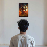 The "ब्रह्मास्त्रधारी" Arjuna Poster | 8K | Premium Glossy - Bharatvarsh Arts--Wall Poster Sets - Buy Indian Spiritual, Mythology, Gods, Warrior Wall Art - For Living Room, Decor