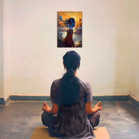 The 'कृष्णः सदा सहायते' Krishna Poster | 8K | Premium Glossy - Bharatvarsh Arts--Wall Poster Sets - Buy Indian Spiritual, Mythology, Gods, Warrior Wall Art - For Living Room, Decor