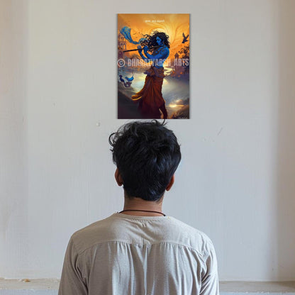 krishna wall poster