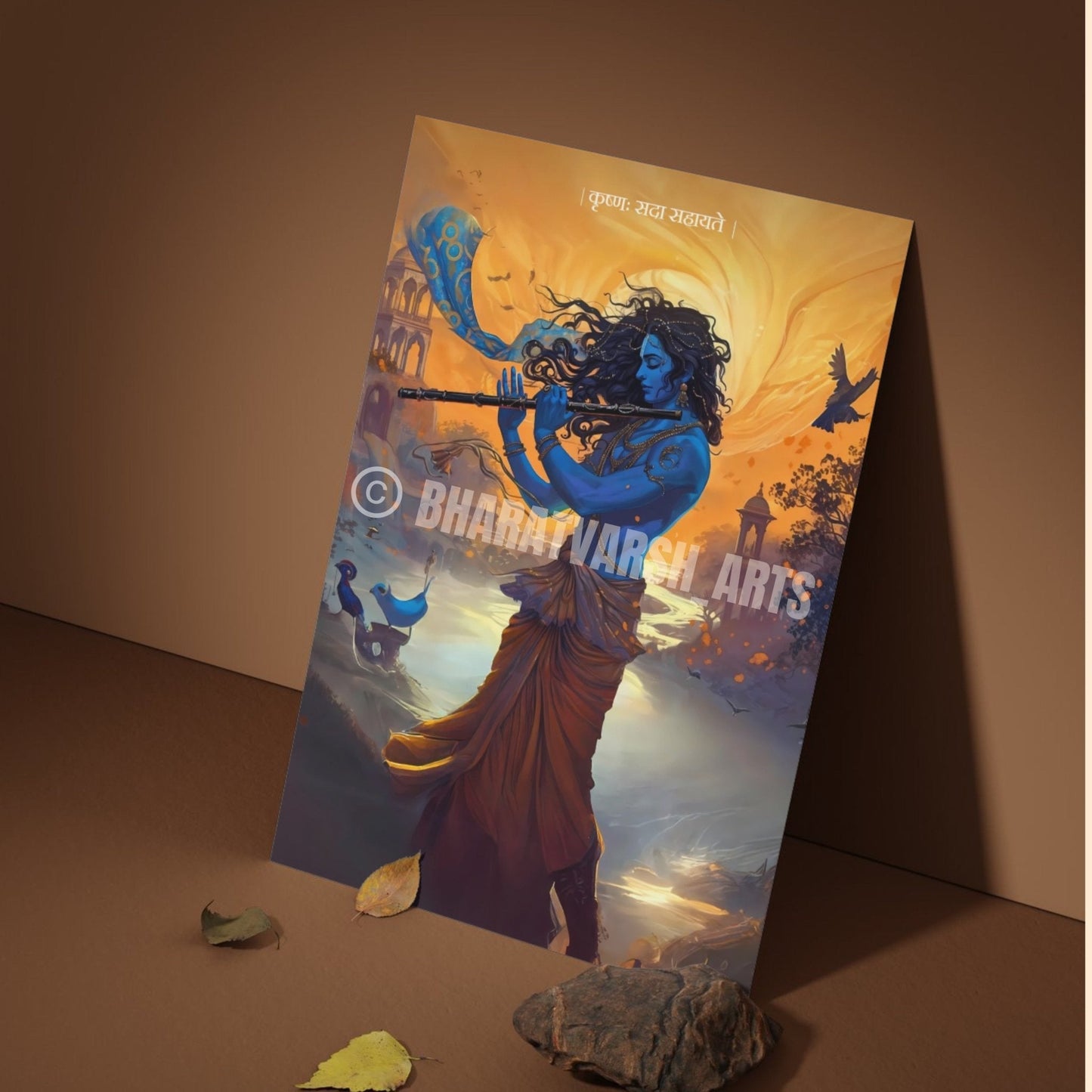 krishna wall poster