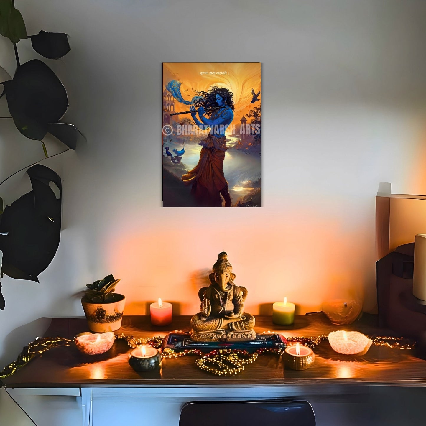 krishna wall poster