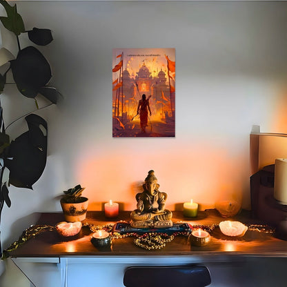 The Lord Ram and Ayodhya Poster |  Portrait - 1 x 1.5 ft ( Premium Glossy )