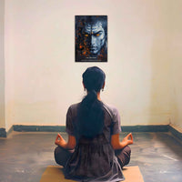The Lord Shiva "अंतः अस्ति प्रारंभः" Poster | 8K | Premium Glossy - Bharatvarsh Arts--Wall Poster Sets - Buy Indian Spiritual, Mythology, Gods, Warrior Wall Art - For Living Room, Decor