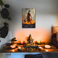 The 'शस्त्रशास्त्रैः शौर्येण ' Parshuram Poster | 8K | Premium Glossy - Bharatvarsh Arts--Wall Poster Sets - Buy Indian Spiritual, Mythology, Gods, Warrior Wall Art - For Living Room, Decor