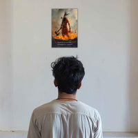 The 'शस्त्रशास्त्रैः शौर्येण ' Parshuram Poster | 8K | Premium Glossy - Bharatvarsh Arts--Wall Poster Sets - Buy Indian Spiritual, Mythology, Gods, Warrior Wall Art - For Living Room, Decor