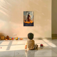 The 'शस्त्रशास्त्रैः शौर्येण ' Parshuram Poster | 8K | Premium Glossy - Bharatvarsh Arts--Wall Poster Sets - Buy Indian Spiritual, Mythology, Gods, Warrior Wall Art - For Living Room, Decor