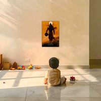 The 'पवनपुत्र' Pavanputra Hanuman Poster | 8K | Premium Glossy - Bharatvarsh Arts--Wall Poster Sets - Buy Indian Spiritual, Mythology, Gods, Warrior Wall Art - For Living Room, Decor