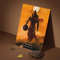 The 'पवनपुत्र' Pavanputra Hanuman Poster | 8K | Premium Glossy - Bharatvarsh Arts--Wall Poster Sets - Buy Indian Spiritual, Mythology, Gods, Warrior Wall Art - For Living Room, Decor