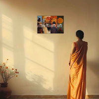 The "शस्त्र • शास्त्र • शौर्य • विद्या" Poster | 8K | Premium Glossy - Bharatvarsh Arts--Wall Poster Sets - Buy Indian Spiritual, Mythology, Gods, Warrior Wall Art - For Living Room, Decor