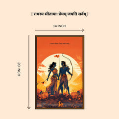 The Ram Sita "Love Meets Victory" Poster | 8K | Premium Glossy