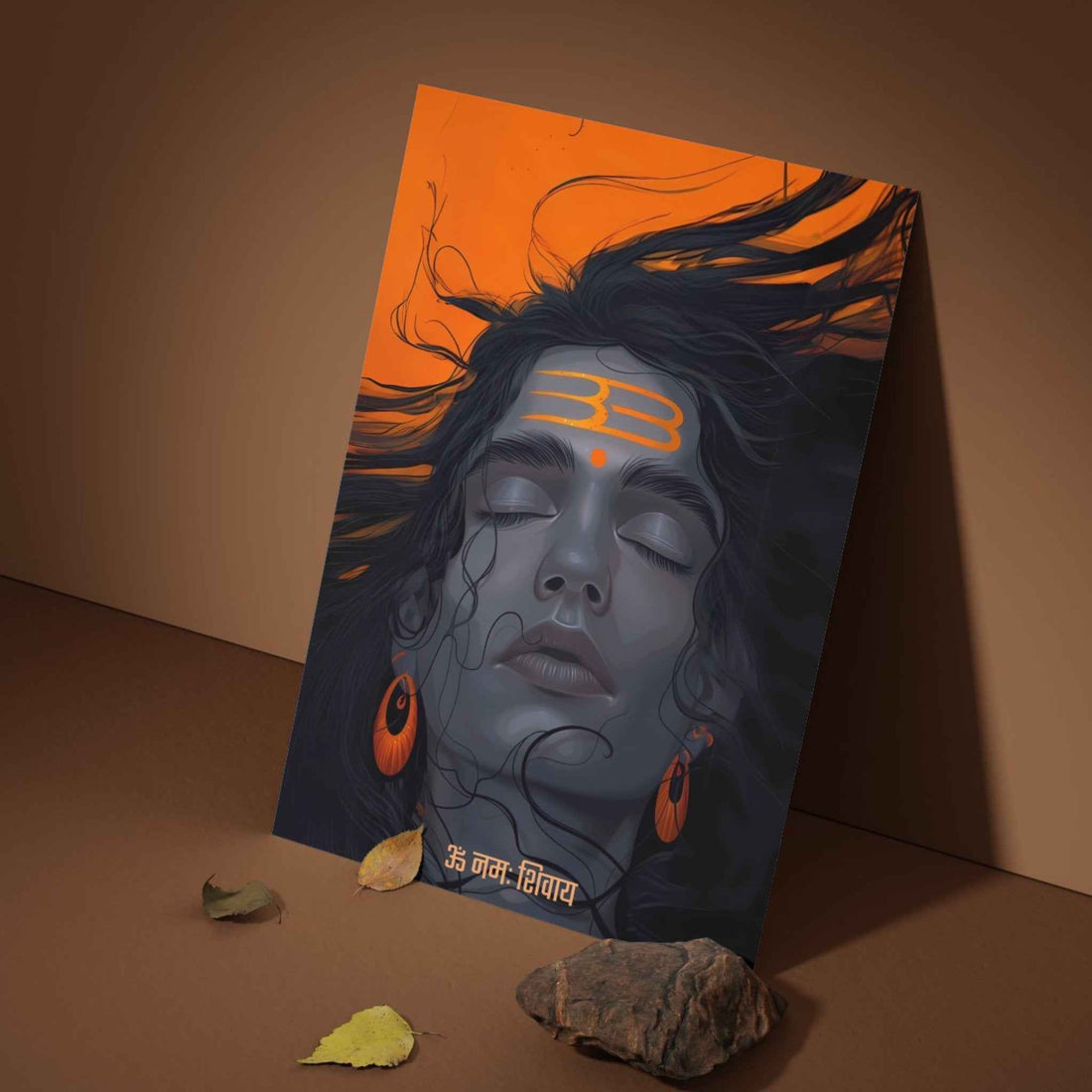 The "ॐ नमः शिवाय" Shiva Poster  | 8K | Premium Glossy - Bharatvarsh Arts--Wall Poster Sets - Buy Indian Spiritual, Mythology, Gods, Warrior Wall Art - For Living Room, Decor