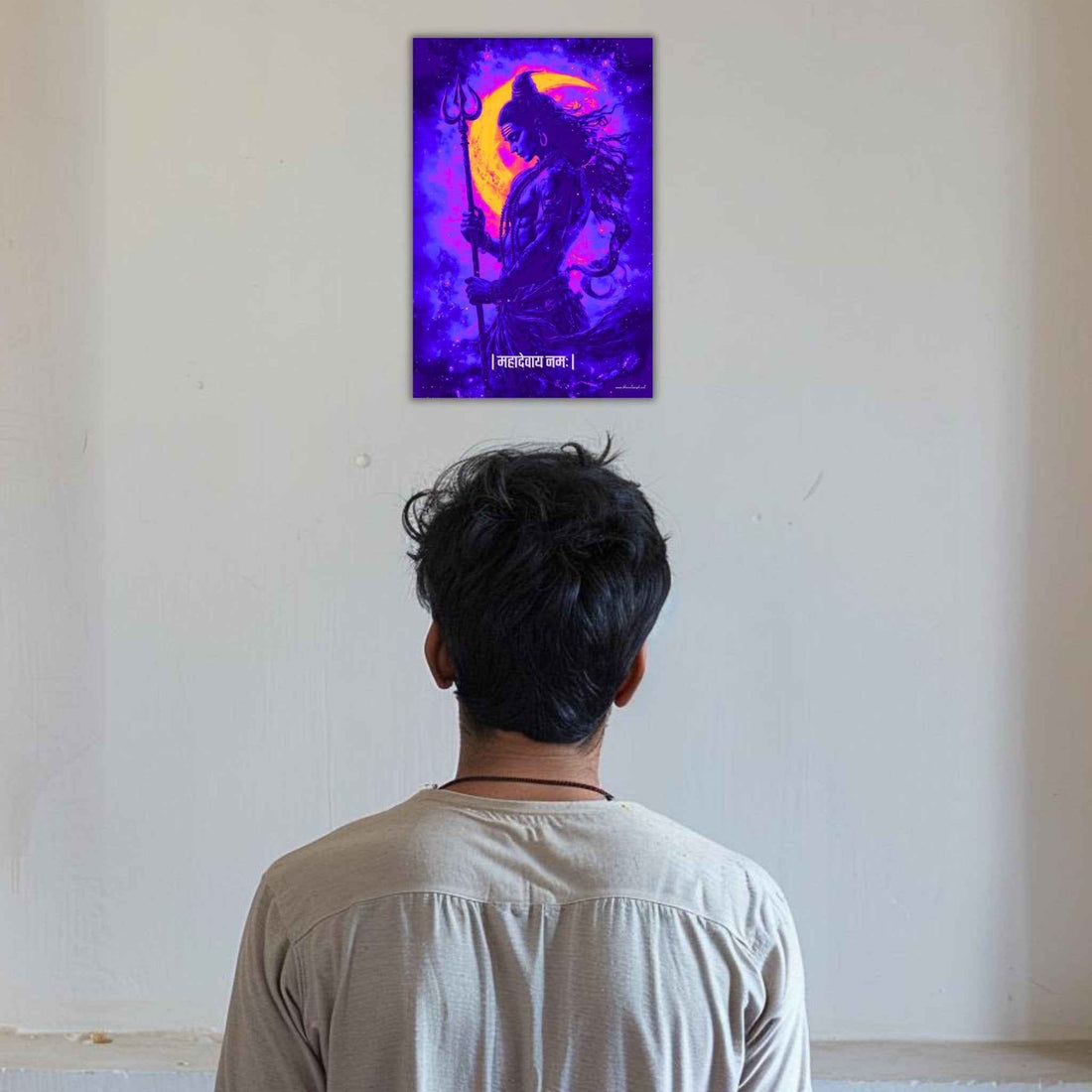 The "महादेवाय नमः" Shivji Poster  | 8K | Premium Glossy - Bharatvarsh Arts--Wall Poster Sets - Buy Indian Spiritual, Mythology, Gods, Warrior Wall Art - For Living Room, Decor