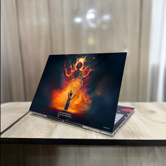 The "कृष्णाय वासुदेवाय हरये परमात्मने" Krishna Laptop Skin |  Premium UV Print | Matte Finish